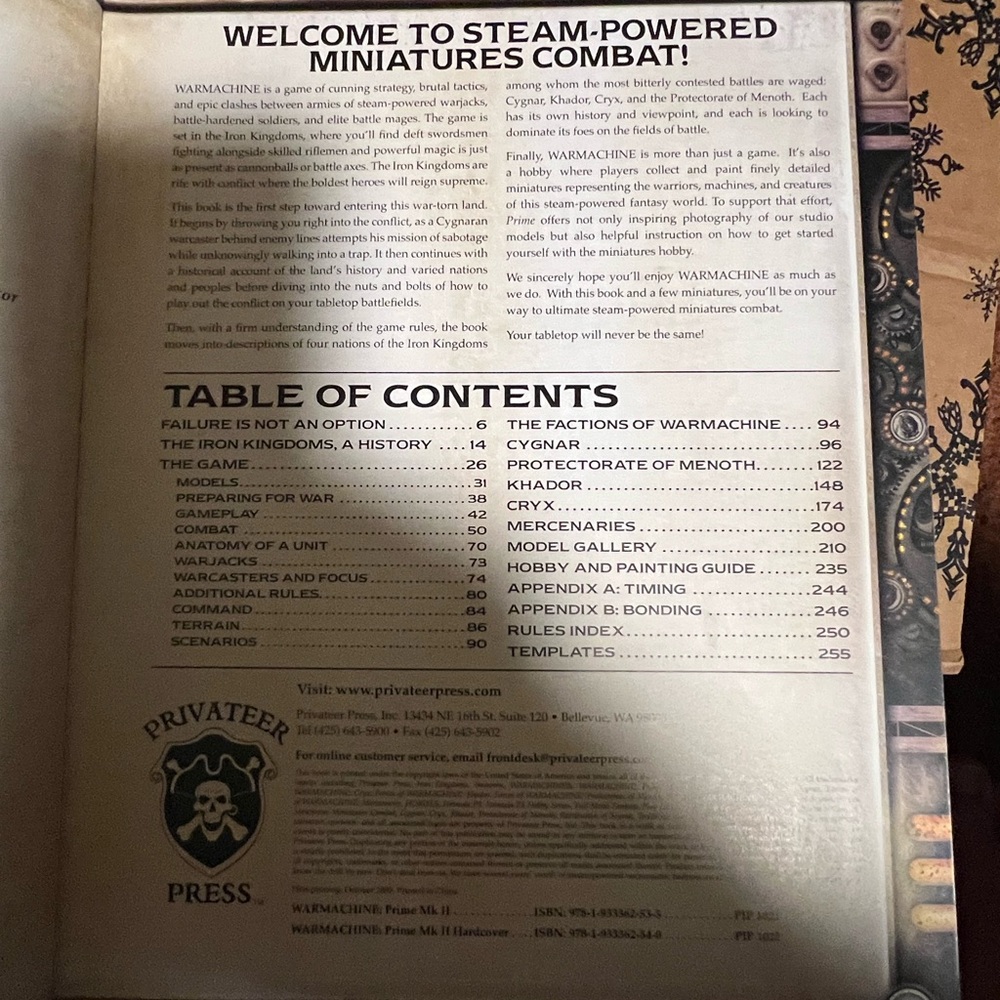 Machine Prime Mk II Rulebook - Steam Powered Miniatures Strategy Guide - Picture 3 of 7